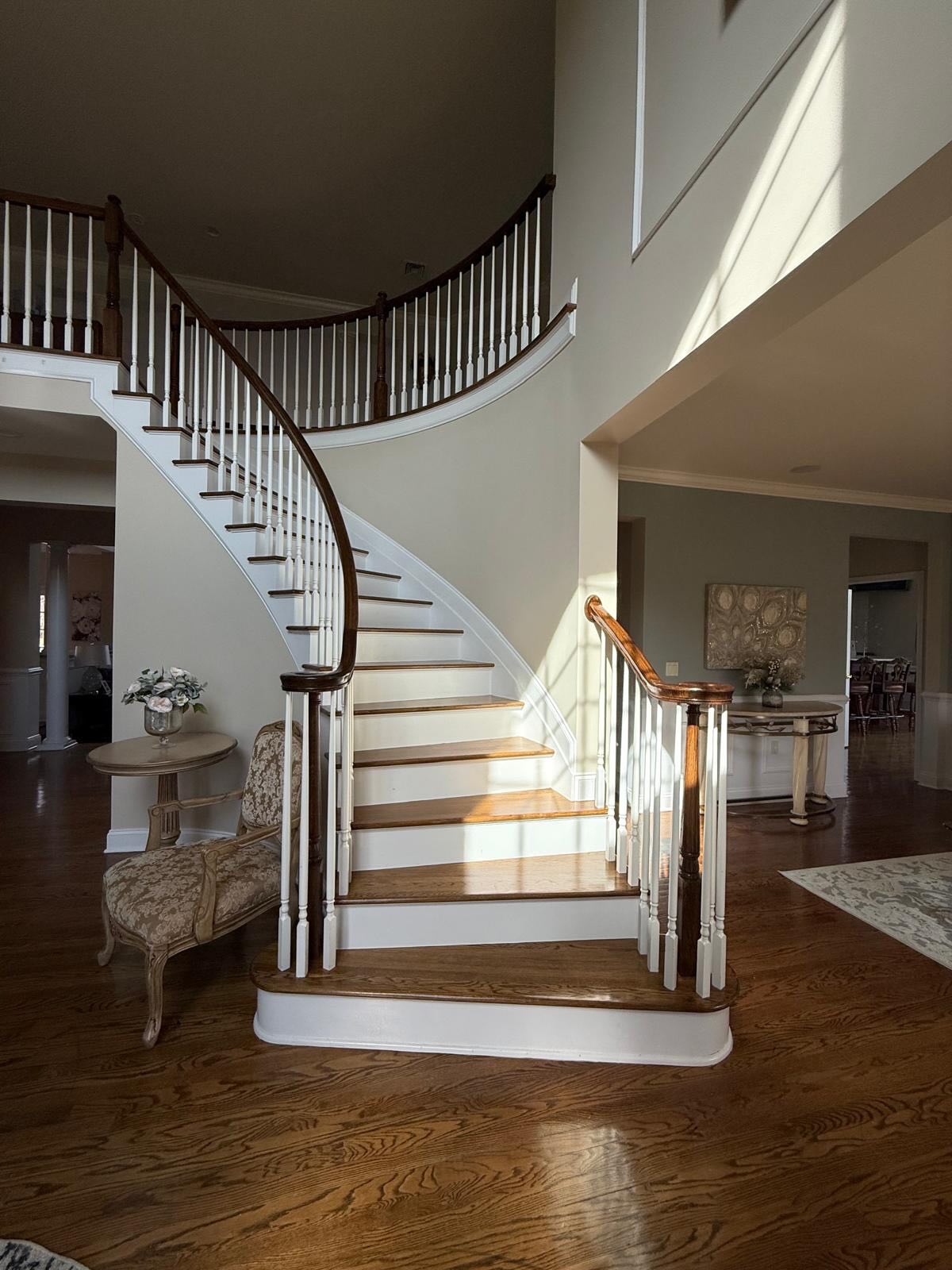 Wood staircase